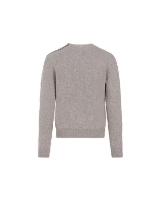 Bottega Veneta Gray Regular Fit Sweater for men