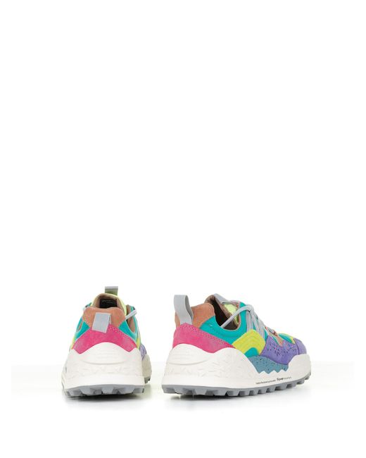 Flower Mountain Blue Multicolored Washi Sneakers