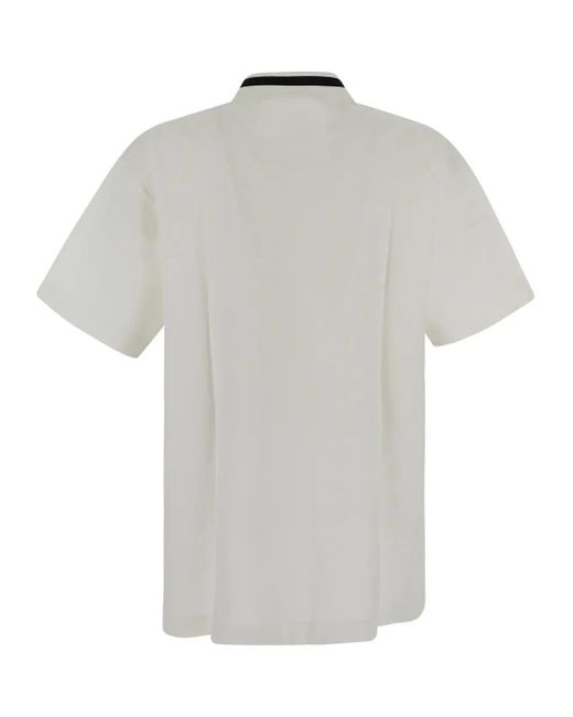 Givenchy White Logoed Polo for men