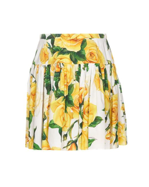 Dolce & Gabbana Multicolor Short Circle Skirt