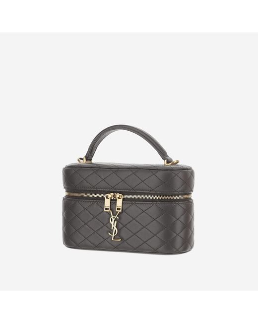 Saint Laurent Black Vanity Bag Gaby Mini Leather Shoulder
