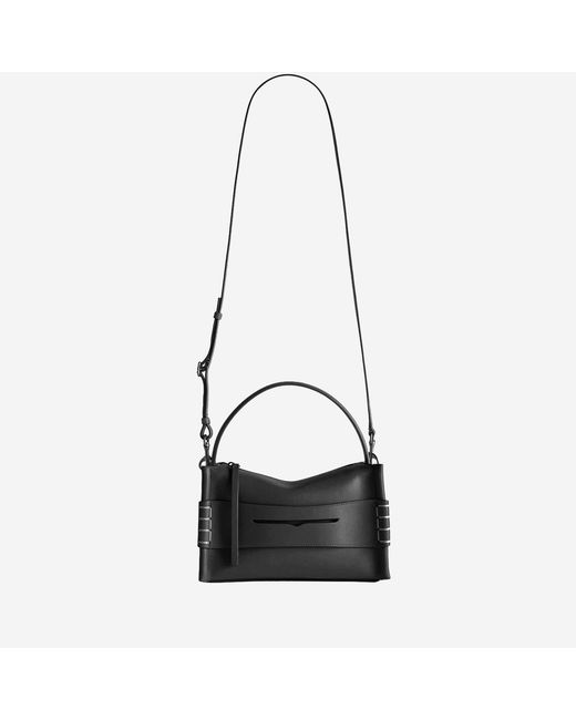 J.W. Anderson Black Leather Loafer Bag Calfskin Shoulder