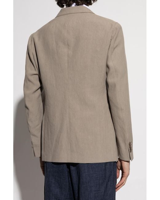 Giorgio Armani Brown Jacket With Pockets for men