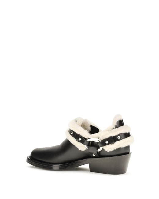 Rabanne White Biker Ankle Boot