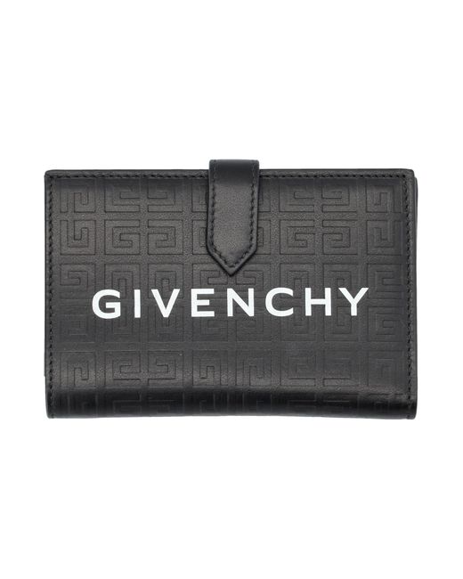 Givenchy Black G-Cut Medium Bifold Wallet