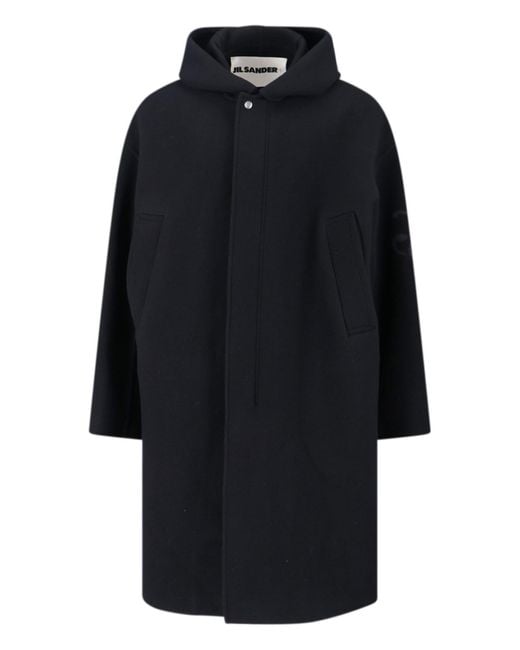 Jil Sander Blue Jackets Virgin Wool for men