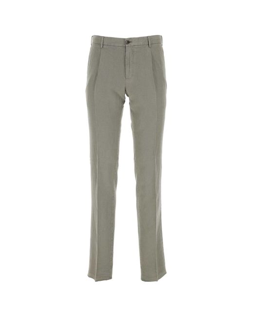 PT01 Gray Grey Lyocell Blend Pant for men