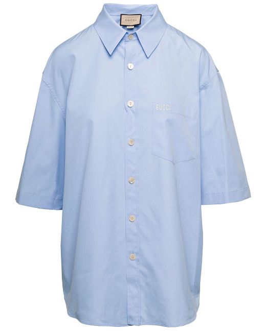 Gucci Blue Shirt for men