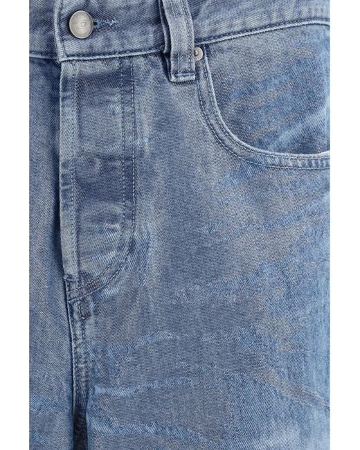 DIESEL Blue 2001 D-Macro-Fsi1 Jeans Cotton; Polyester for men