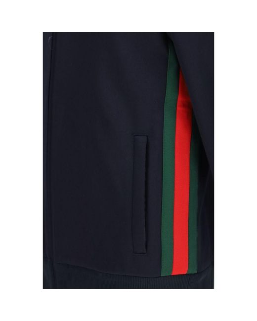Gucci Blue Polyester Shell Jacket for men