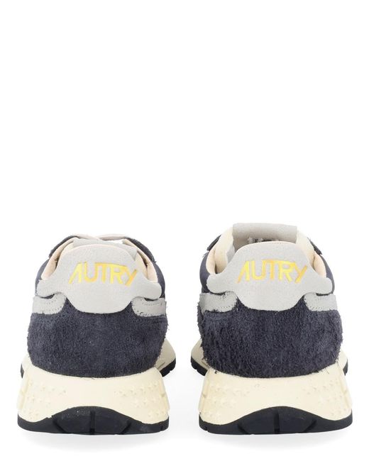 Autry Blue Sneakers Reelwind Low Nylon Trainers for men
