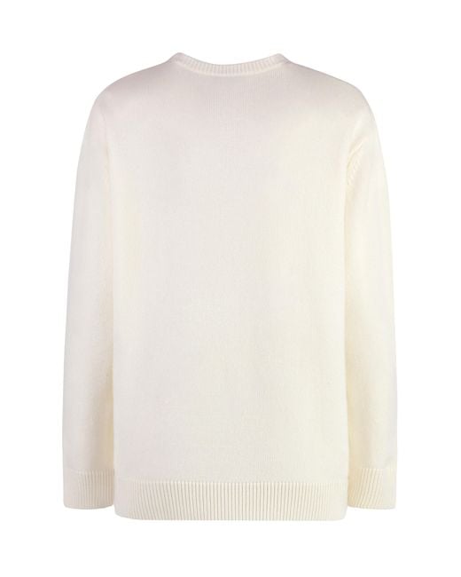 Max Mara White Plata Wool And Cashmere Sweater