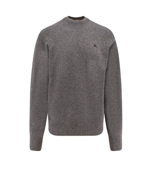 Burberry Gray Clifford Cashmere Sweater for men