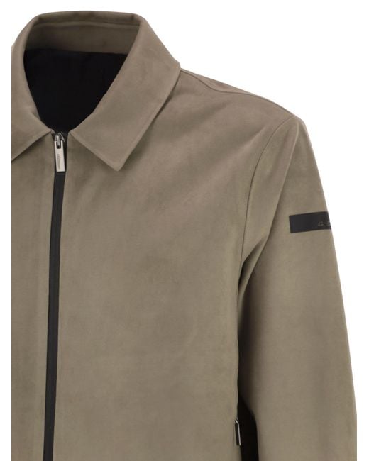 Rrd Green Eco Suede Jacket With Nubuck Effect for men
