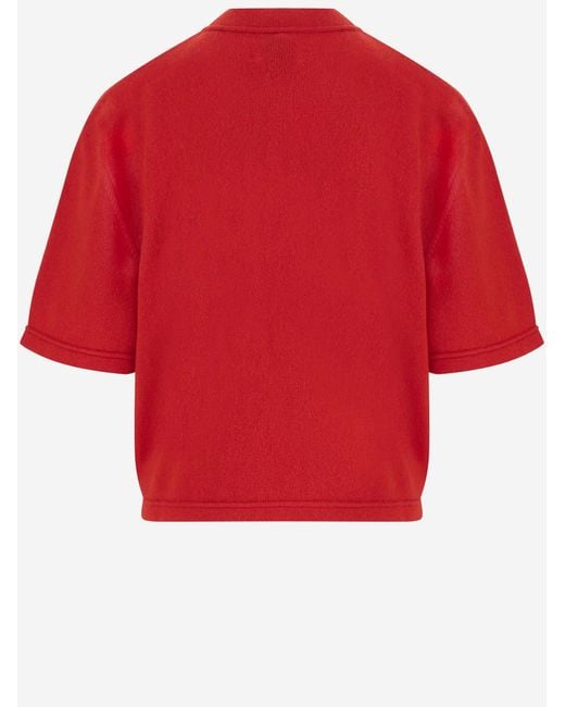 Sa Su Phi Red Short-Sleeved Cashmere Sweater