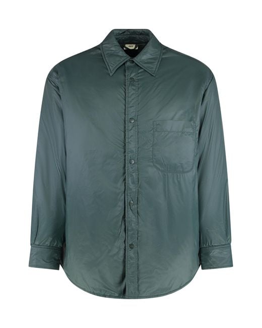 Autry Green Nylon Overshirt Shirt for men