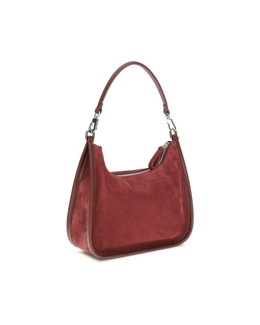 Pierre Hardy Red Bordeaux Calf Leather Bos Taurus Shoulder Bag