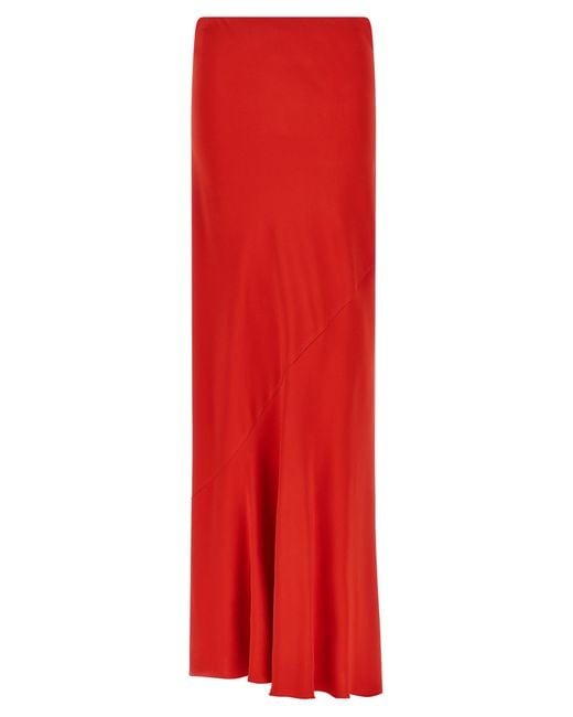 Ermanno Scervino Red Viscose Mini Skirt