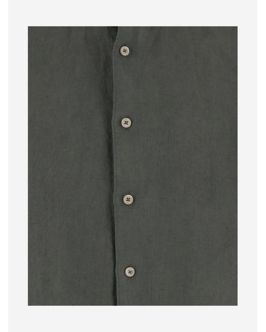 Alessandro Gherardi Green Linen Shirt for men