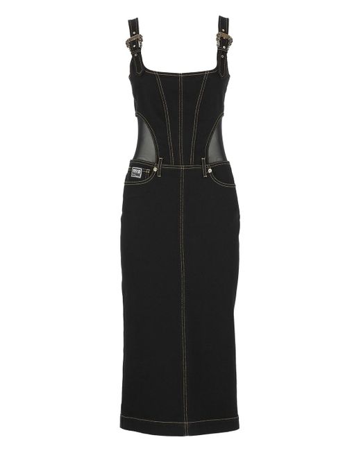 Versace Black Denim Dress