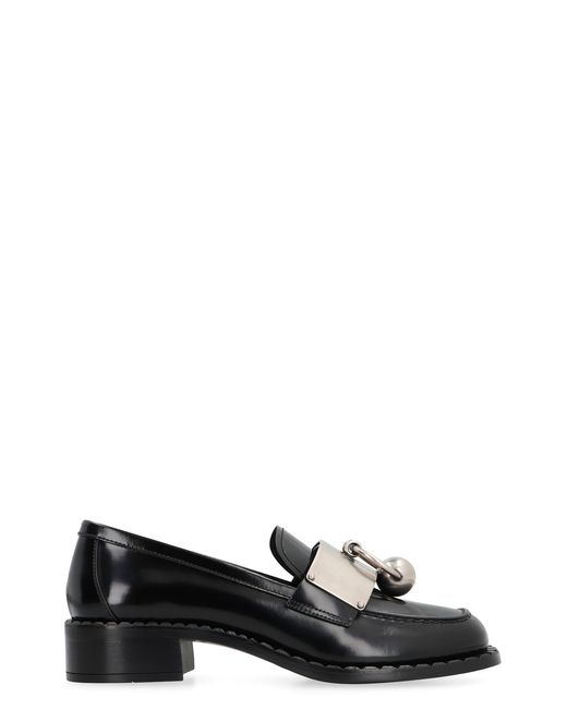 Prada Black Brushed Leather Loafers Calfskin