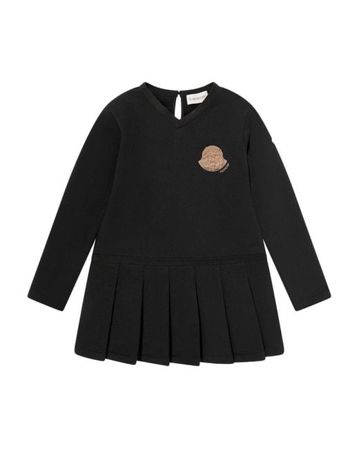 Moncler Black Enfant Dress Cotton