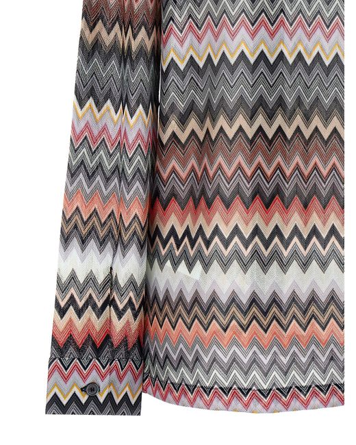 Missoni Gray Zigzag Shirt