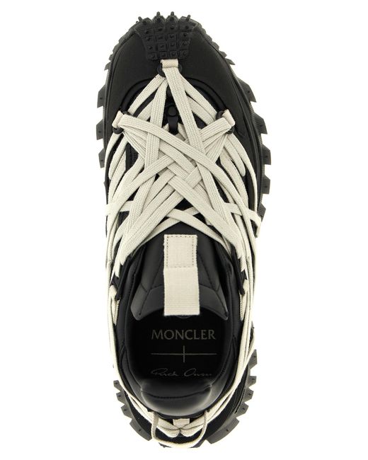 Rick Owens Black Cowhide Athletic Sneakers for men