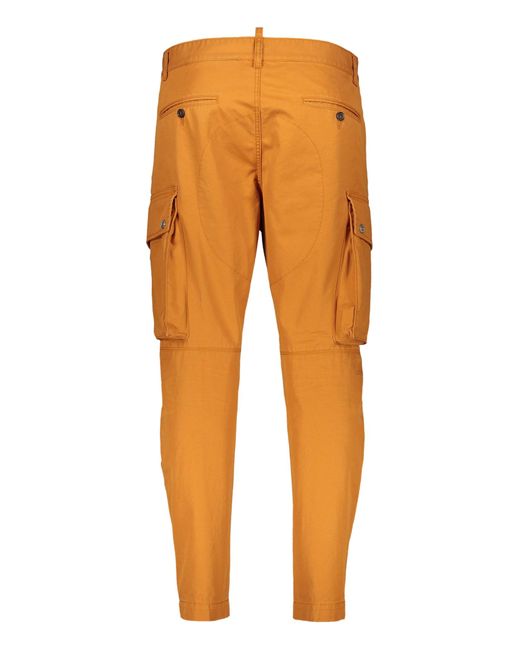 DSquared² Orange Sexy Cargo Trouser for men