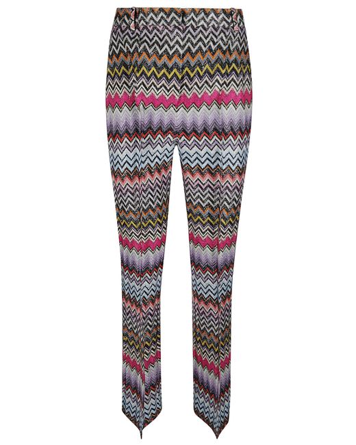 Missoni Multicolor Zigzag Print Trousers