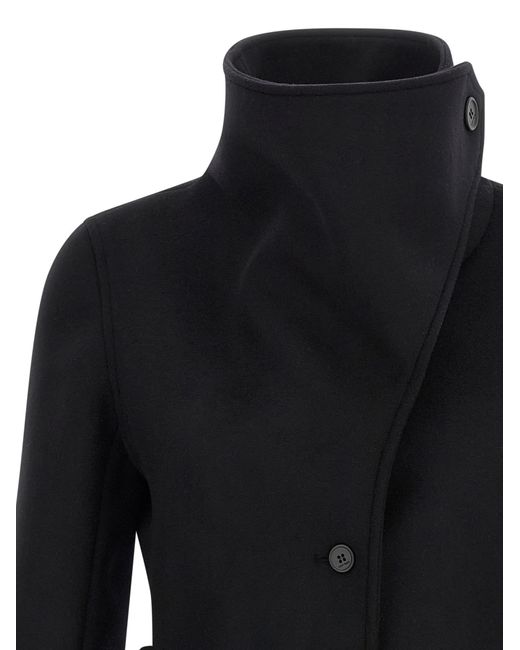 Courreges Black 'Heritage' Coat