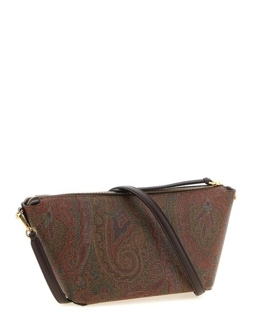 Etro Brown Cotton Crossbody Bag