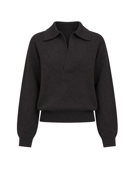 Victoria Beckham Black Sweater Genevieve Melange