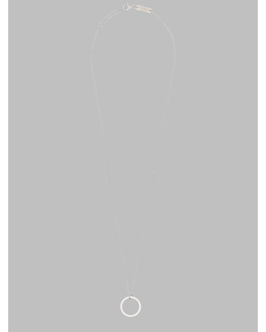 Maison Margiela White Necklace Numeric Necklaces