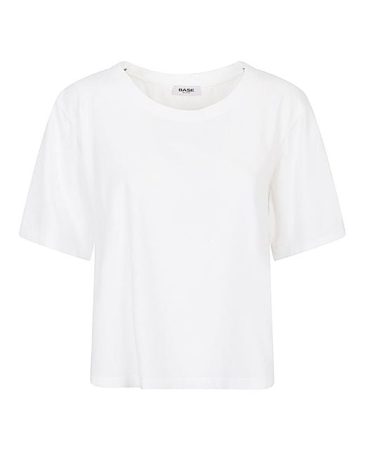 Base London White Cotton T-Shirt