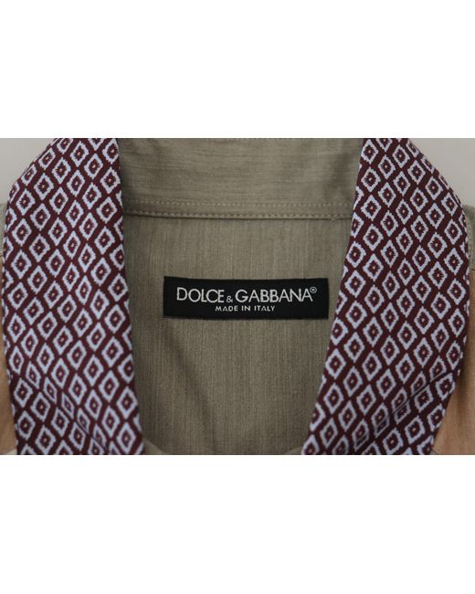 Dolce & Gabbana Gray Elegant Slim Fit Casual Shirt for men