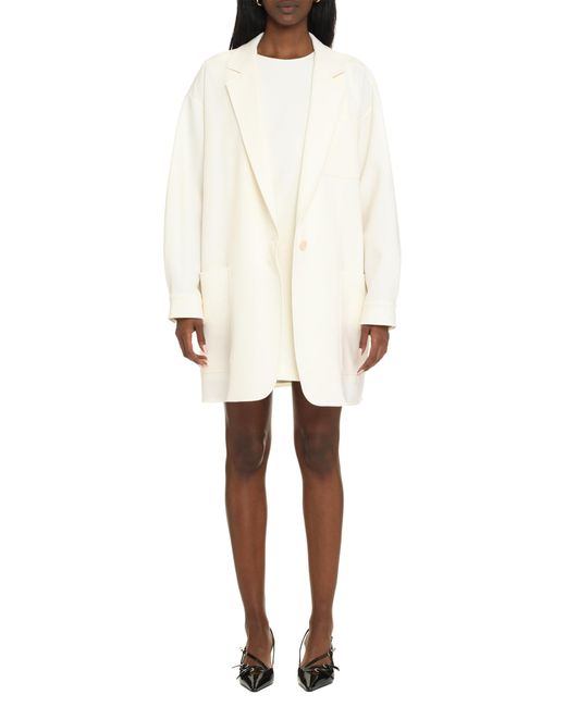 Max Mara White Jacket Orlaya Virgin Wool