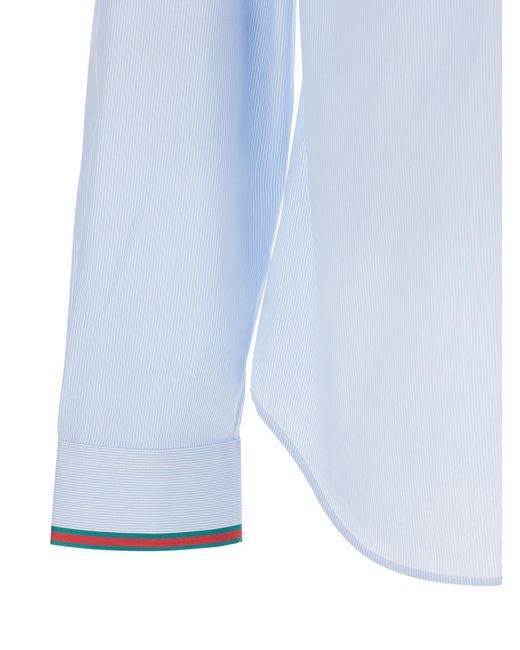 Gucci Blue Shirt, Cotton for men