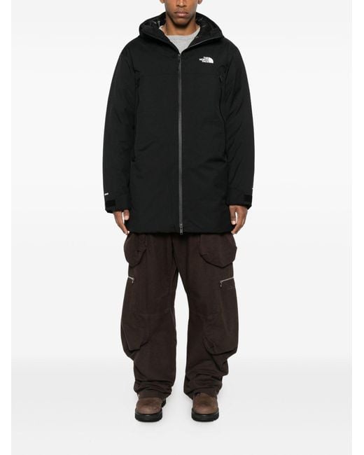 The North Face Black Hooded Parka for men