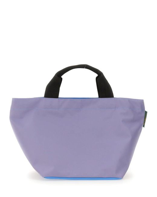 Herve Chapelier Purple Medium Shopping Bag