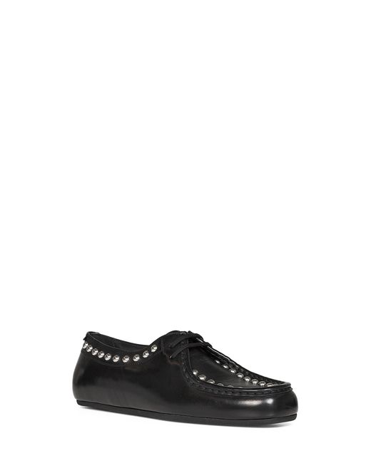 Jil Sander Black Leather Loafers With Studs for men