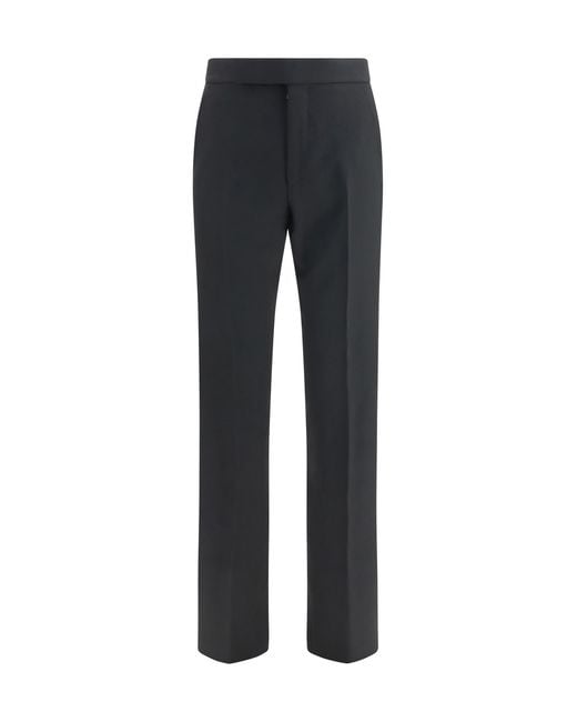 Tom Ford Black Tailored Trousers Wool for men