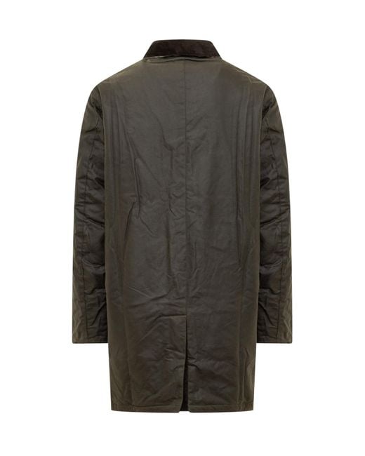 Barbour Wax Mac Jacket in Gray for Men | Lyst