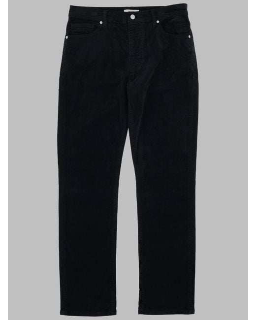 FRAME Blue Trousers Modern Straight Corduroy Cotton for men