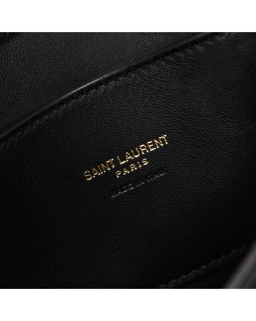 Saint Laurent Black Supple Shoulder Bag Leather