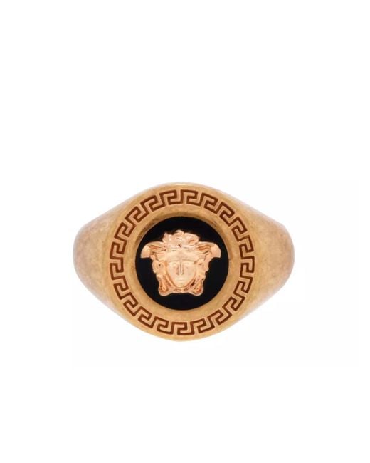 Versace Natural La Medusa Tribute Logo Ring Accessories Jewelry