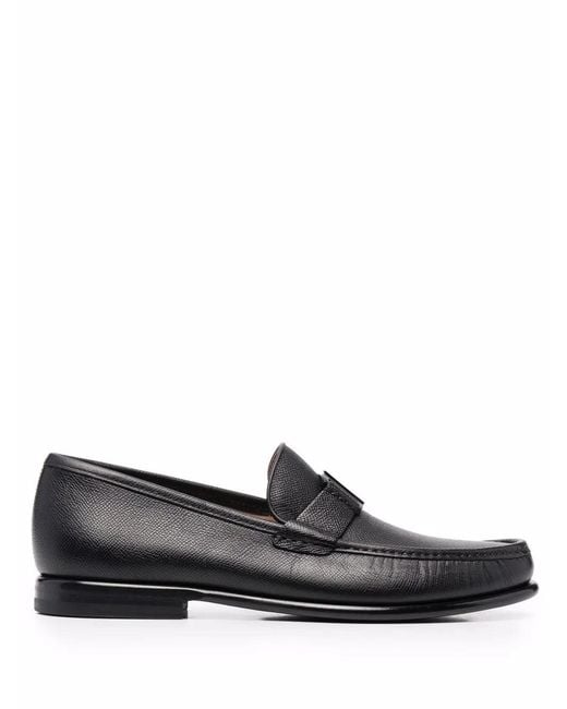 Ferragamo Black Ferragamo Vara Buckle Loafers for men