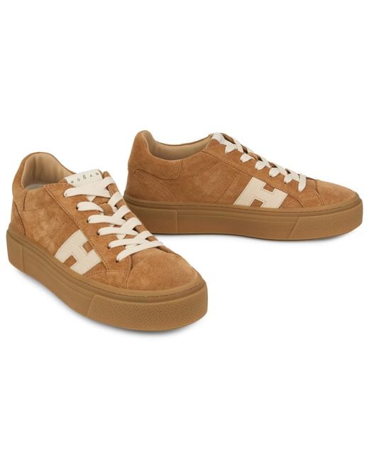 Hogan Brown Sneakers Polyamide Trainers