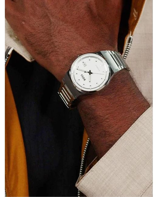 Boss Gray Candor 41Mm Automatic Watch Accessories Jewelry for men