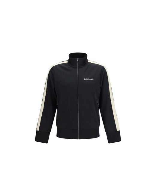 Palm Angels Blue Polyester Shell Jacket Clothing for men